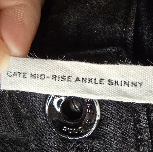 Rag And Bone Cate Mid-rise Ankle Skinny Black Jeans Womans Size 28 - Picture 3 of 7